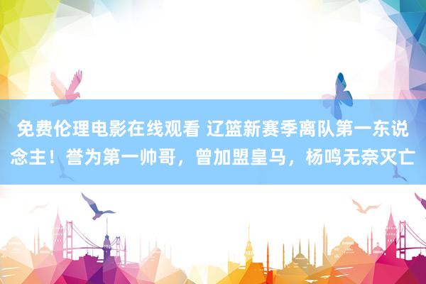 免费伦理电影在线观看 辽篮新赛季离队第一东说念主！誉为第一帅哥，曾加盟皇马，杨鸣无奈灭亡