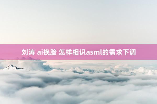 刘涛 ai换脸 怎样相识asml的需求下调