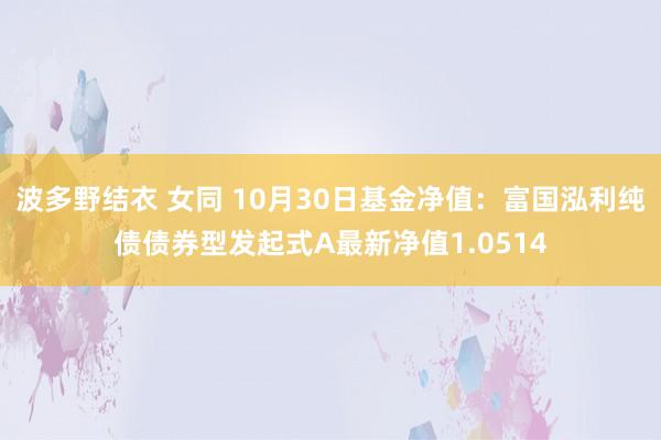 波多野结衣 女同 10月30日基金净值：富国泓利纯债债券型发起式A最新净值1.0514