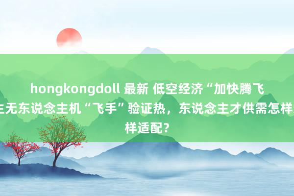 hongkongdoll 最新 低空经济“加快腾飞”催生无东说念主机“飞手”验证热，东说念主才供需怎样适配？